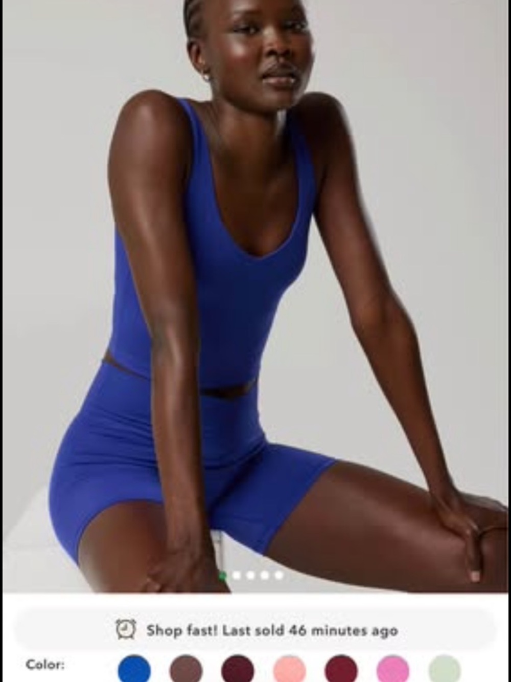 Aerie Royal Blue Tank Top and Short Set (new without tags) Shorts are flowy